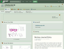 Tablet Screenshot of littlemonster48.deviantart.com