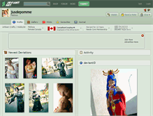 Tablet Screenshot of jusdepomme.deviantart.com
