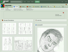 Tablet Screenshot of messman.deviantart.com