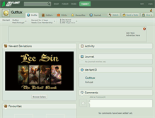 Tablet Screenshot of guttux.deviantart.com