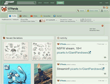 Tablet Screenshot of gtpanda.deviantart.com
