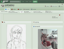 Tablet Screenshot of corafreakshow.deviantart.com