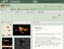 Tablet Screenshot of bartek21.deviantart.com