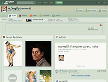 Tablet Screenshot of mcgregify-the-world.deviantart.com