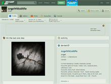 Tablet Screenshot of angelwitharifle.deviantart.com