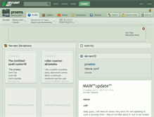 Tablet Screenshot of proems.deviantart.com