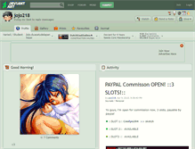 Tablet Screenshot of jojo218.deviantart.com