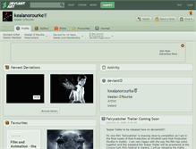 Tablet Screenshot of kealanorourke.deviantart.com