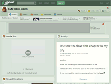 Tablet Screenshot of cute-book-worm.deviantart.com