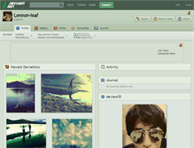 Tablet Screenshot of lennon-leaf.deviantart.com