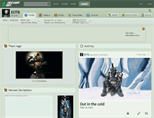 Tablet Screenshot of eotb.deviantart.com