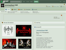 Tablet Screenshot of jeremeydean1989.deviantart.com
