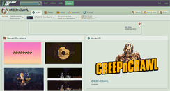 Desktop Screenshot of creepncrawl.deviantart.com