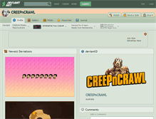 Tablet Screenshot of creepncrawl.deviantart.com