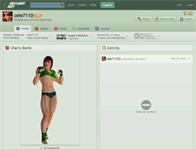 Tablet Screenshot of cele7110.deviantart.com