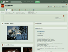 Tablet Screenshot of krunkashell.deviantart.com