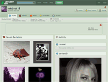 Tablet Screenshot of noktrnal13.deviantart.com