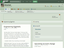 Tablet Screenshot of bleusman.deviantart.com