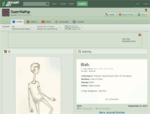 Tablet Screenshot of guerrillapop.deviantart.com
