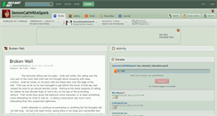 Desktop Screenshot of demoncatwithaspork.deviantart.com