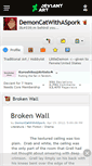 Mobile Screenshot of demoncatwithaspork.deviantart.com