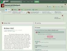 Tablet Screenshot of demoncatwithaspork.deviantart.com
