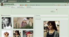 Desktop Screenshot of mathmatican-artist.deviantart.com