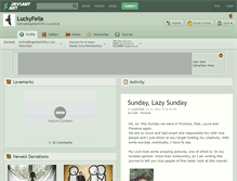 Tablet Screenshot of luckyfella.deviantart.com