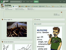 Tablet Screenshot of muddogg.deviantart.com