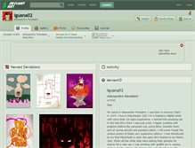 Tablet Screenshot of iguana02.deviantart.com
