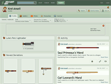 Tablet Screenshot of krel-ansell.deviantart.com