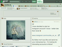 Tablet Screenshot of monika-es.deviantart.com