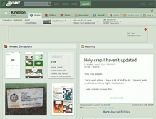 Tablet Screenshot of kirielson.deviantart.com