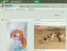 Tablet Screenshot of dahowlers.deviantart.com