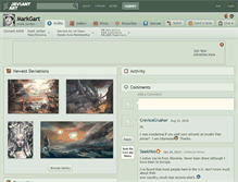 Tablet Screenshot of markgart.deviantart.com