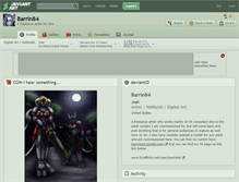 Tablet Screenshot of barrin84.deviantart.com