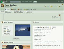 Tablet Screenshot of frozen-snowflake.deviantart.com