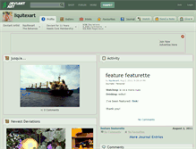 Tablet Screenshot of liquitexart.deviantart.com