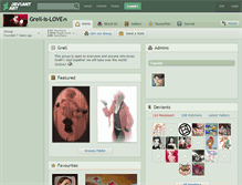 Tablet Screenshot of grell-is-love.deviantart.com
