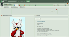 Desktop Screenshot of gossamer-mirror.deviantart.com