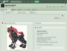 Tablet Screenshot of mgmhoundpack.deviantart.com