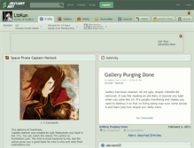 Tablet Screenshot of lizkun.deviantart.com