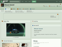 Tablet Screenshot of kitsune-sasurai.deviantart.com