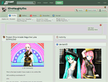 Tablet Screenshot of il0venaughtyfins.deviantart.com