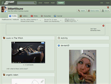 Tablet Screenshot of bitterkitsune.deviantart.com