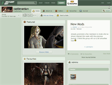 Tablet Screenshot of castlevania.deviantart.com