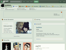 Tablet Screenshot of luc666xx.deviantart.com