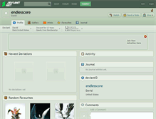 Tablet Screenshot of endlesscore.deviantart.com