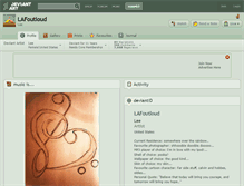 Tablet Screenshot of lafoutloud.deviantart.com