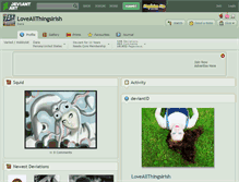 Tablet Screenshot of loveallthingsirish.deviantart.com
